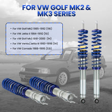 Load image into Gallery viewer, Coilover Suspension Full Kit suitable for VW Golf MK2 MK3 1H1 2.0 Models Vento Corrado