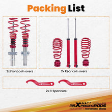 Load image into Gallery viewer, Coilover Kits suitable for VW Polo 9N suitable for Seat Ibiza MK3 02-09 Adjustable Suspension Lowering Shock Kit