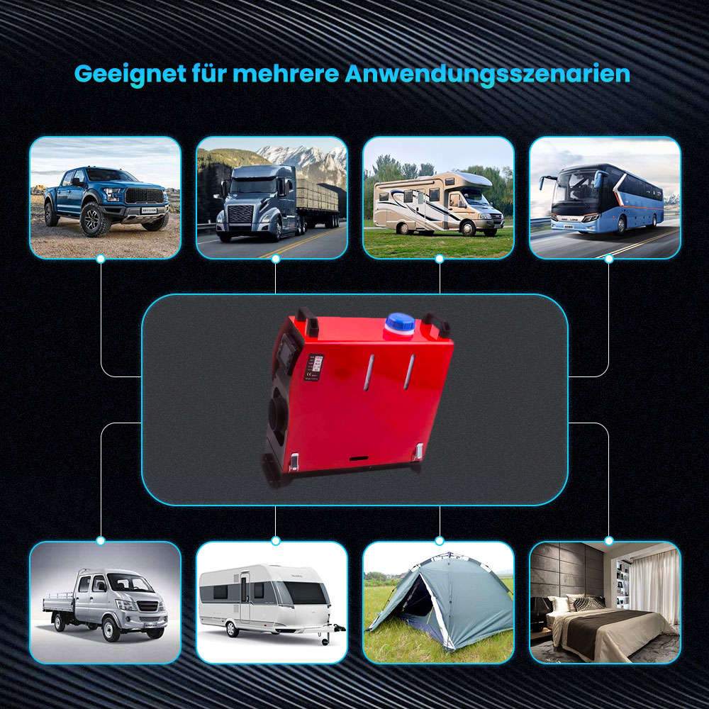 Air Diesel Heater 5KW 12V LCD for Truck Van Bus