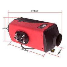 Load image into Gallery viewer, 12V 5KW Diesel Air Heater All-in-one Thermostat Remote Control LCD Monitor