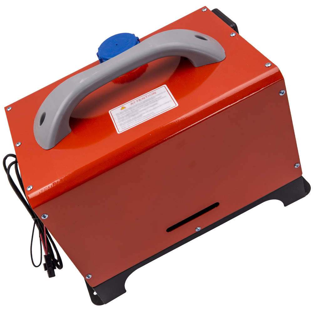 5KW 12V Integrated Diesel Air Heater Parking Heater LCD Switch Caravan Red