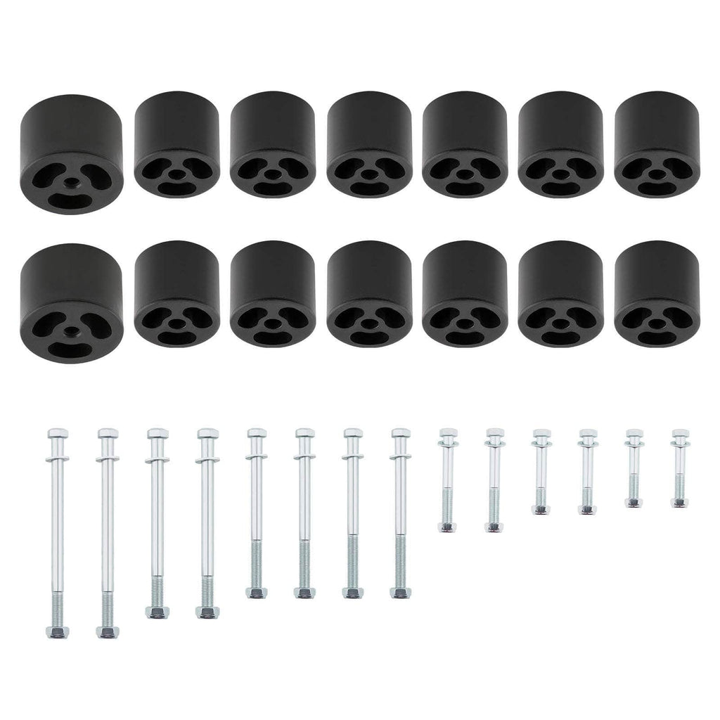 50mm Body Lift Kit Blocks Bolts suitable for Nissan Navara D22 Dual Cab w/ Tub 2 inch