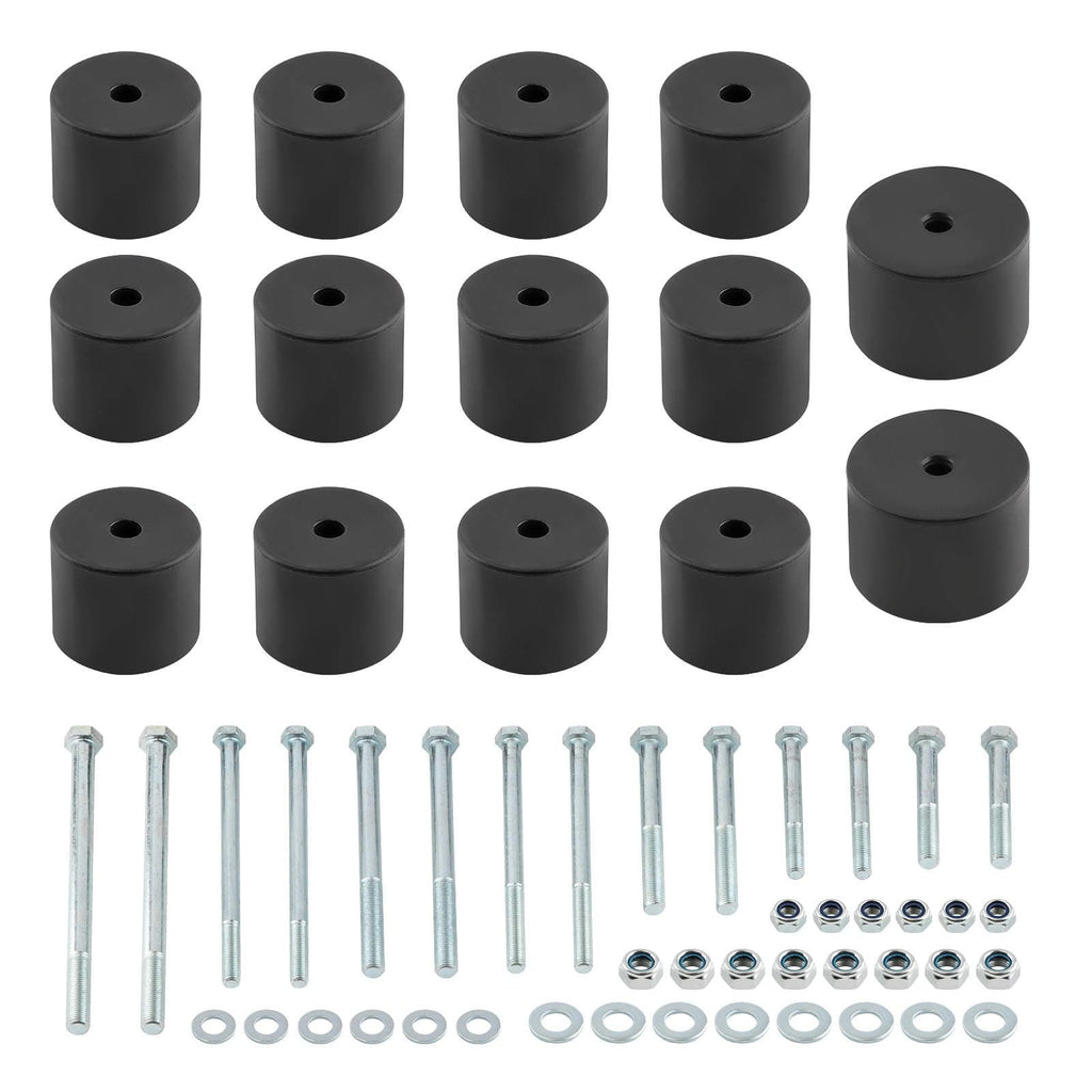 50mm Body Lift Kit Blocks Bolts suitable for Nissan Navara D22 Dual Cab w/ Tub 2 inch