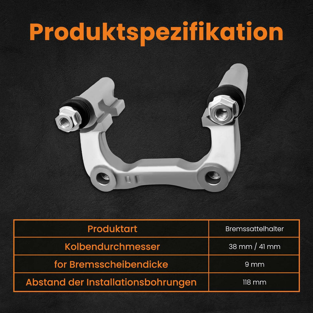 2x Brake Caliper + 2x Brake Caliper suitable for Audi A3 suitable for VW Golf 4 Seat Ibiza 2 3 6Q0615425A