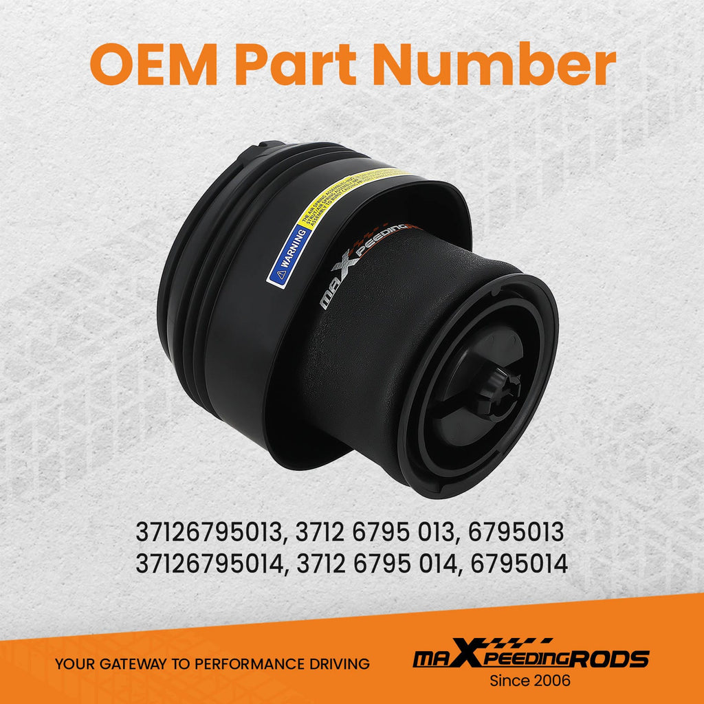 Air Suspension Air Spring Rear L/R suitable for BMW X5 F15 F85 X6 F16 F86 37126795014