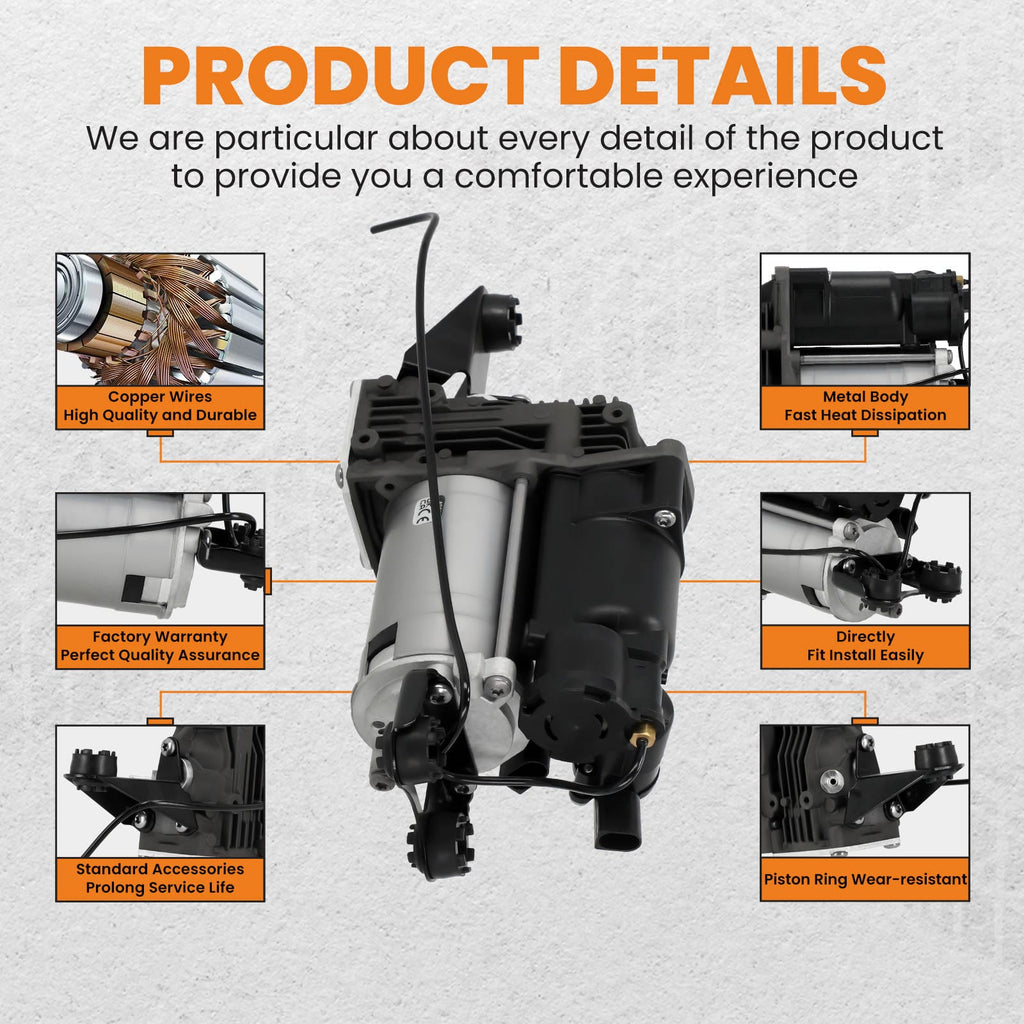 Pneumatic air suspension pump suitable for BMW 5-Series E61 2003-2010 37106793778
