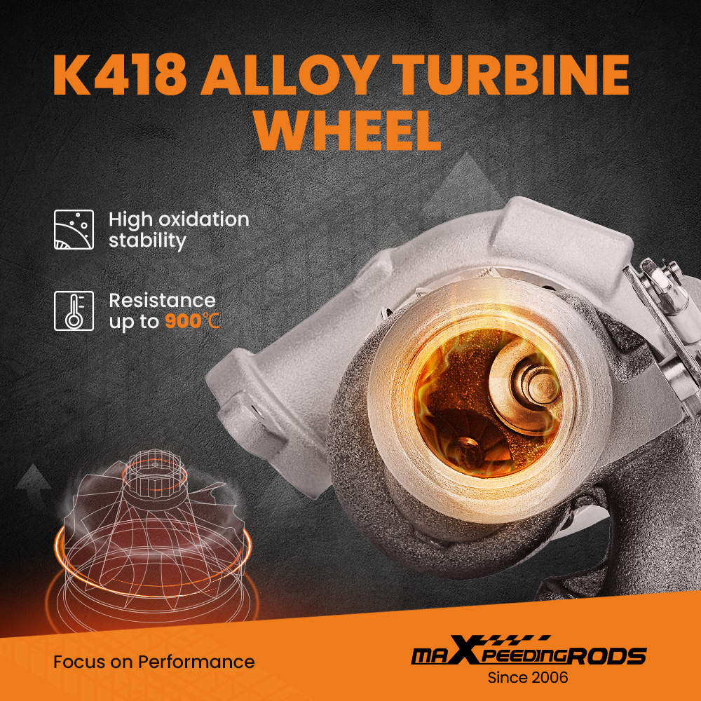 Turbocharger suitable for Peugeot 207 307 308 1.6HDI 90HP DV6ATED4 49173-07508