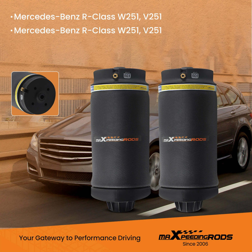 2pcs Air Suspension Air Spring Rear for Mercedes R-Class W251 V251 2513200425