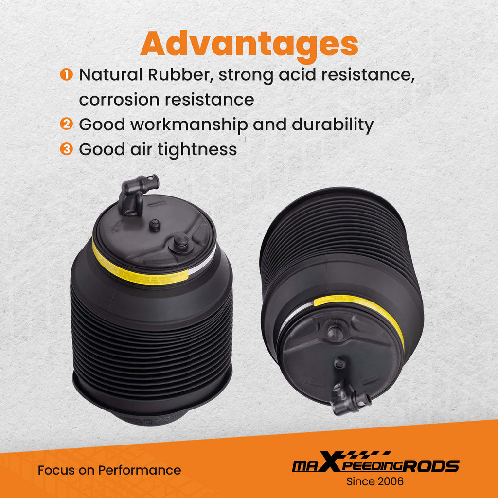 2x Air Spring suitable for Toyota Land Cruiser Prado J120 rear Air Suspension