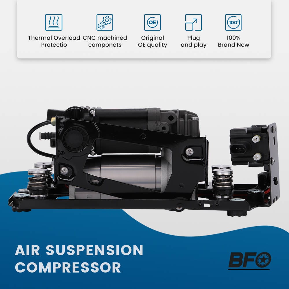 Air Suspension Compressor + Valve + Bracket suitable for BMW 5 7 F01 F02 F03 F07 F11