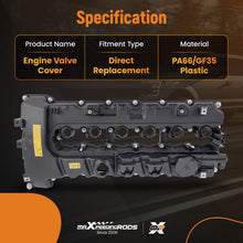 Load image into Gallery viewer, Valve cover suitable for BMW 3 Series E90 E91 5 Series E60 E61 F10 F11 6 Series E63 E64 N53 11127548196