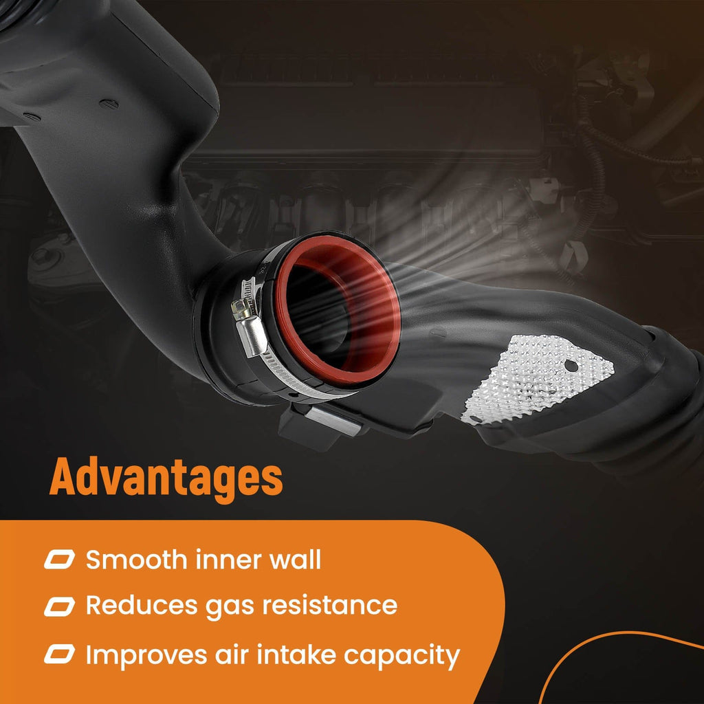 Intake Pipe Fresh Air Duct including Air Mass Flow Sensor suitable for Mercedes-Benz 6420908237