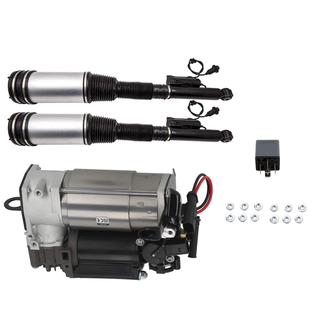 3 SETS Air Suspension Shock Strut Compressor Pump New Fits Mercedes W220 S-Class