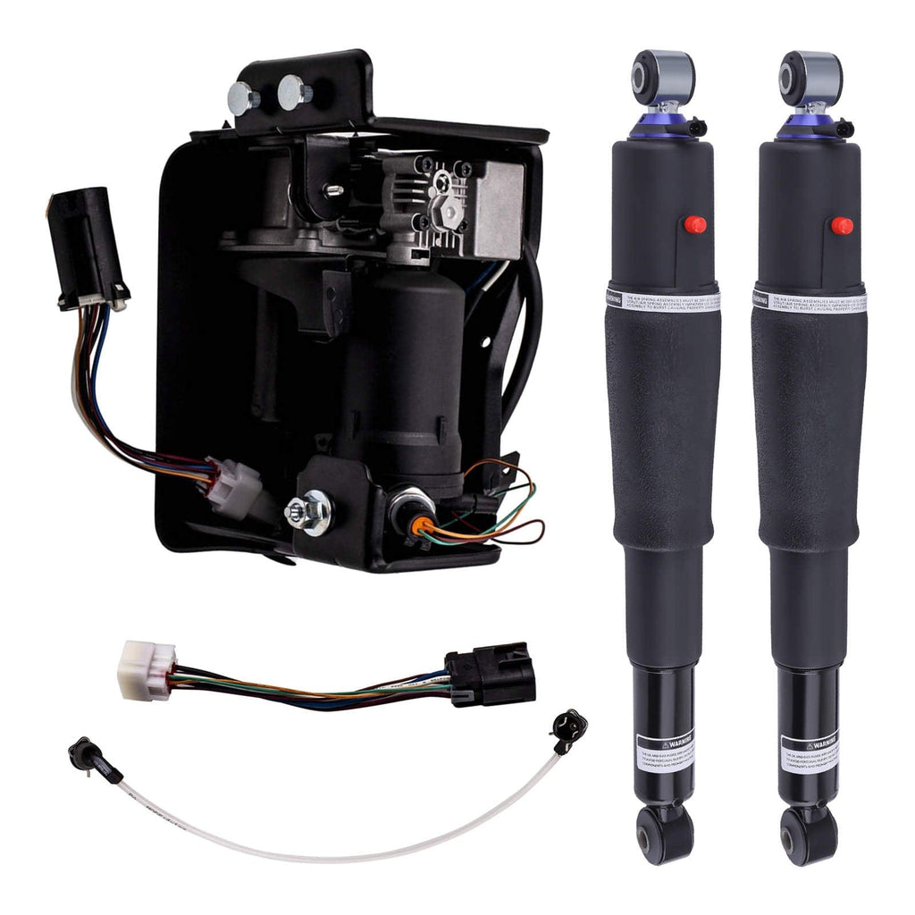 2* Rear shock absorber + compressor suitable for Chevy GMC Cadillac Chevrolet 25979391 94900