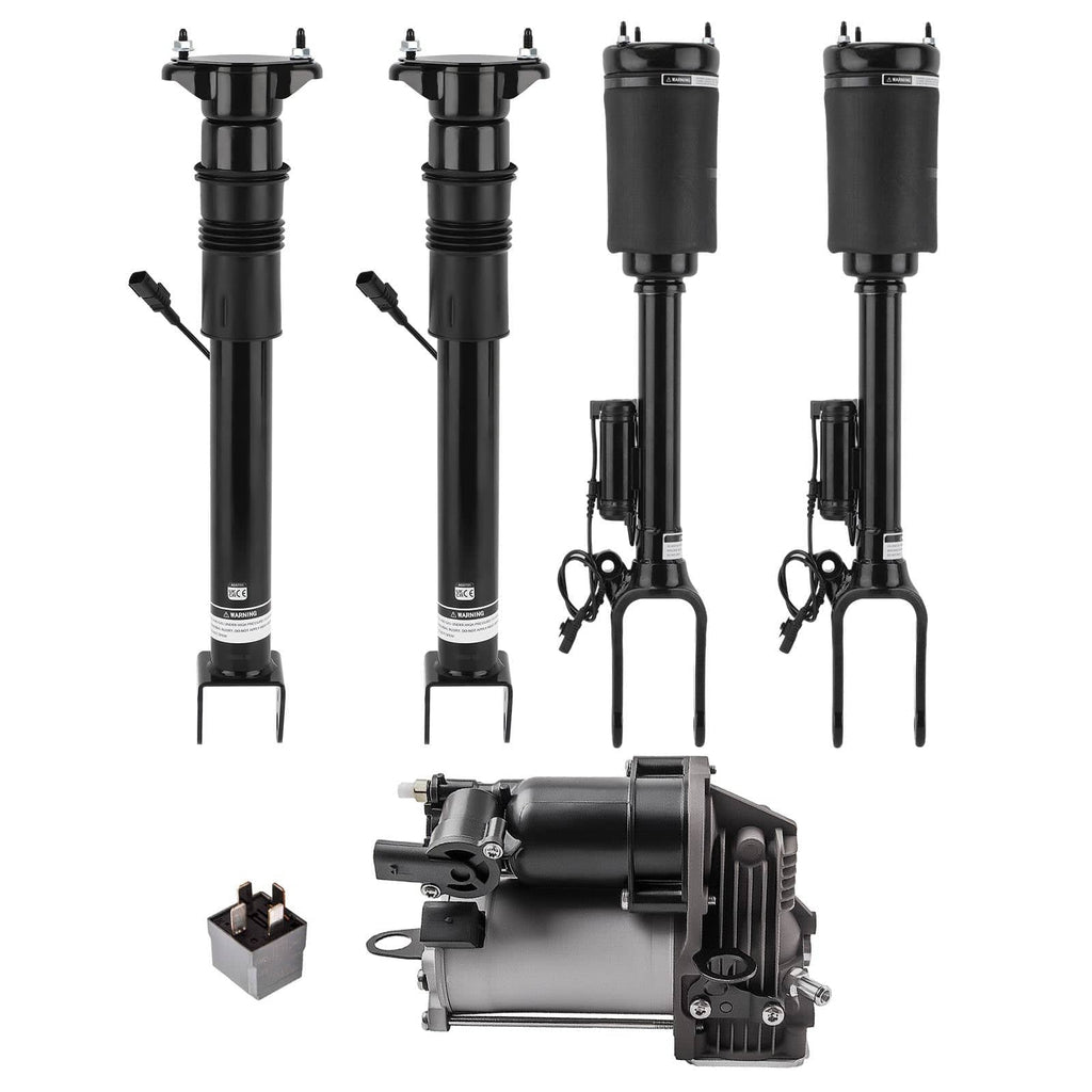 5 pieces suitable for Mercedes M ML GL Class W164 X164 Shock Absorber Compressor + Strut