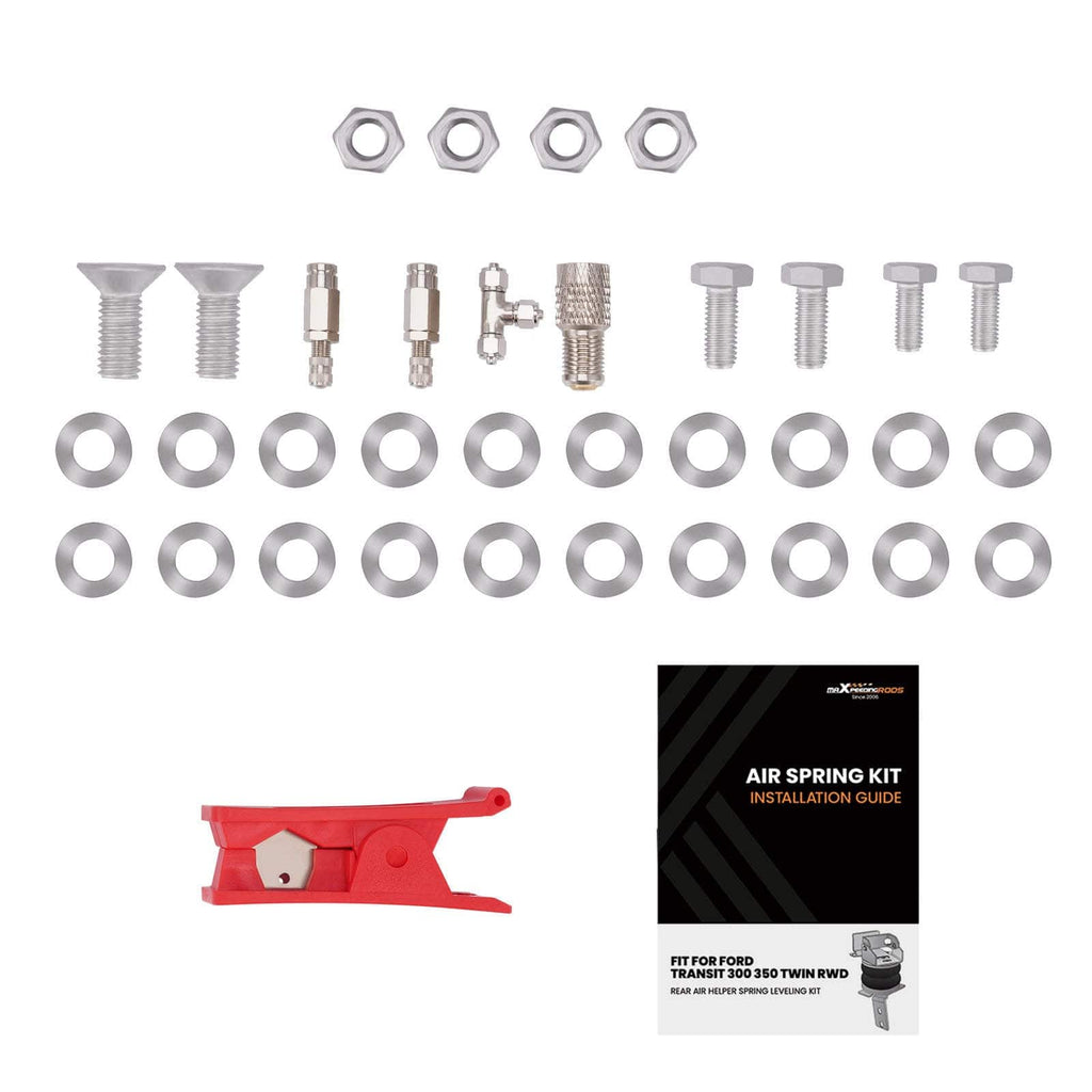 Rear Air Suspension + Mounting Kit suitable for Ford Transit TWIN RWD 350 2001- 4000KG