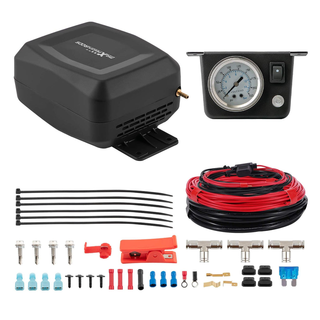 Rear Air Suspension + 12V Compressor Controller Kit for Toyota Hilux 4WD 2005-2015