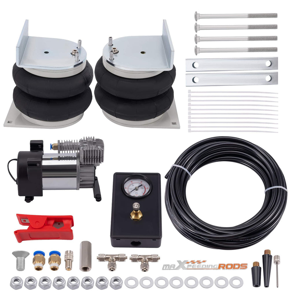 2x Rear Air Bag + Compressor Kit suitable for Vauxhall Movano suitable for Renault Master 2010-2020