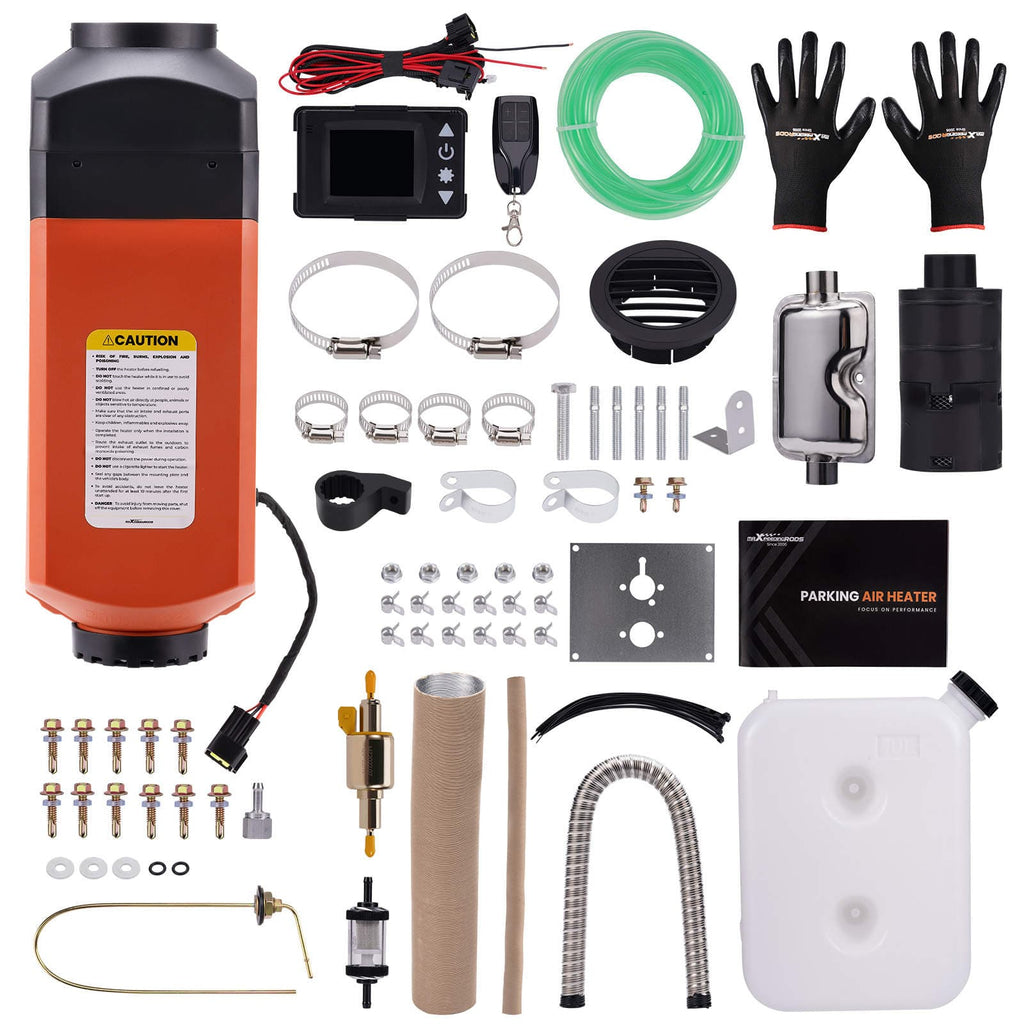 12V 5KW Diesel Air Heater 2KW~5KW LCD Remote Control Caravan Motorhome Trucks