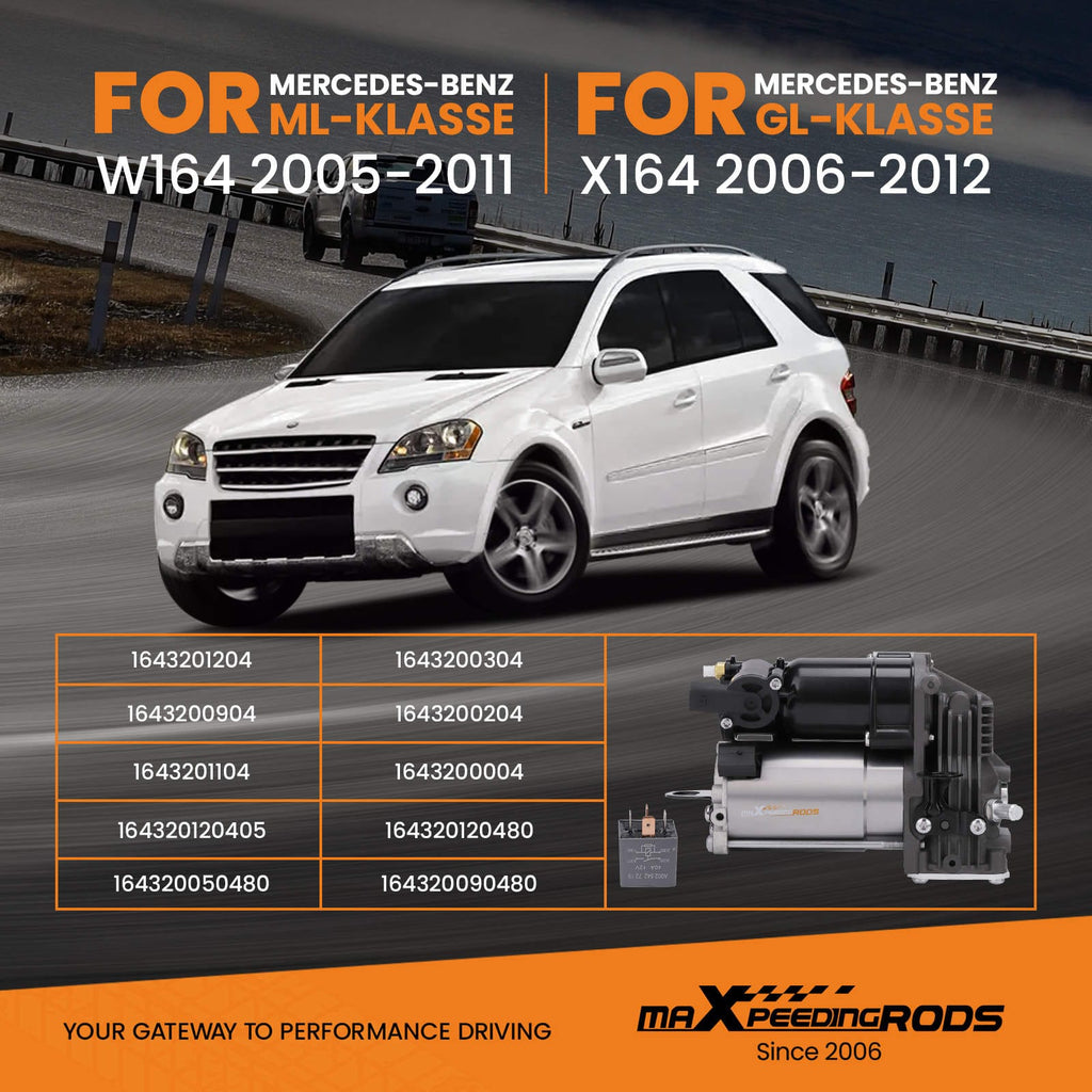 Air Compressor suitable for Mercedes-Benz M-Class W164 ML 63 AMG 4matic 2006-2011 Pump