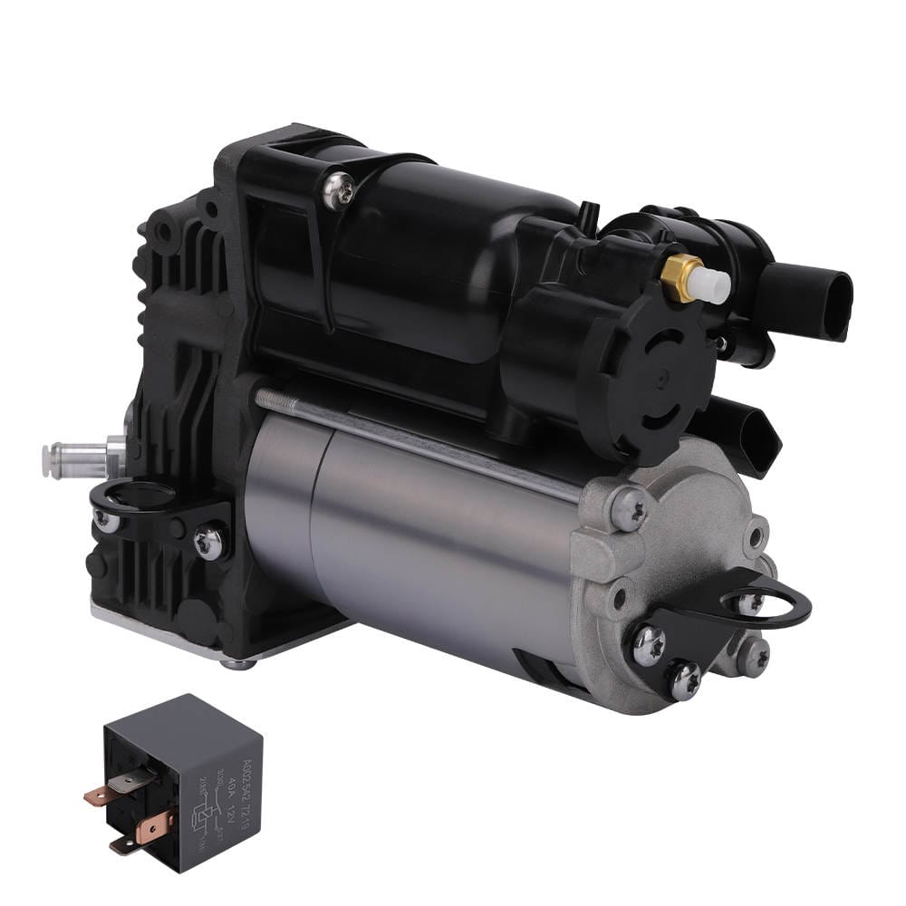 Air Suspension Compressor + 2x Rear Air Spring Bellows suitable for Mercedes-Benz GL ML W166 X166