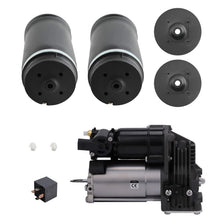 Load image into Gallery viewer, Air Suspension Compressor + 2x Rear Air Spring Bellows suitable for Mercedes-Benz GL ML W166 X166