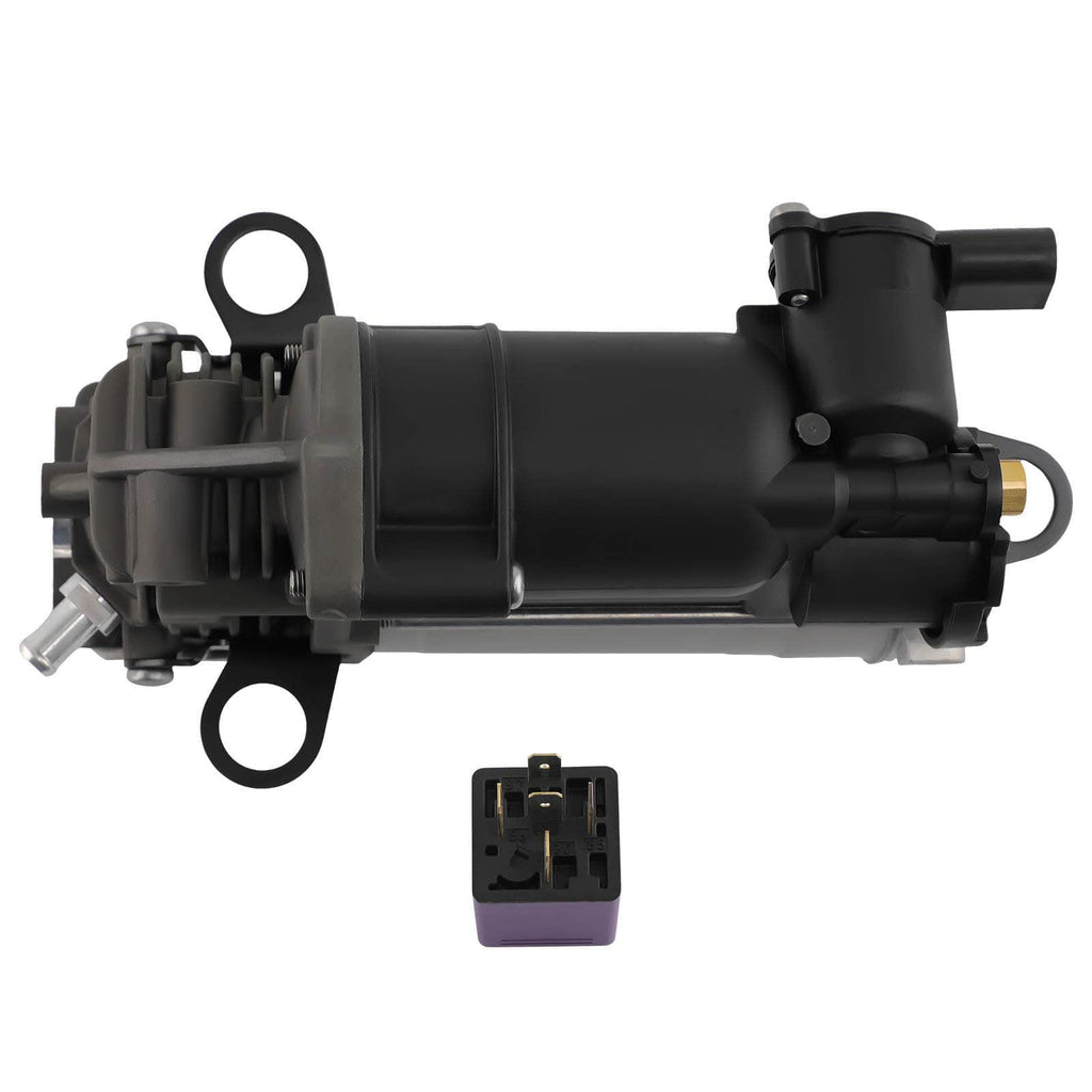 Air suspension compressor with relay for Mercedes GL X166, M-Class W166 2011-2016, GLE W166 2015-2016 | A1663200104 A1663200204