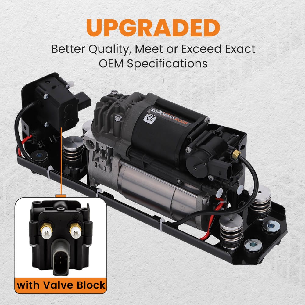 Air Suspension Compressor + Valve + Bracket suitable for BMW 5 F11 F07 7 F01 F02 F03