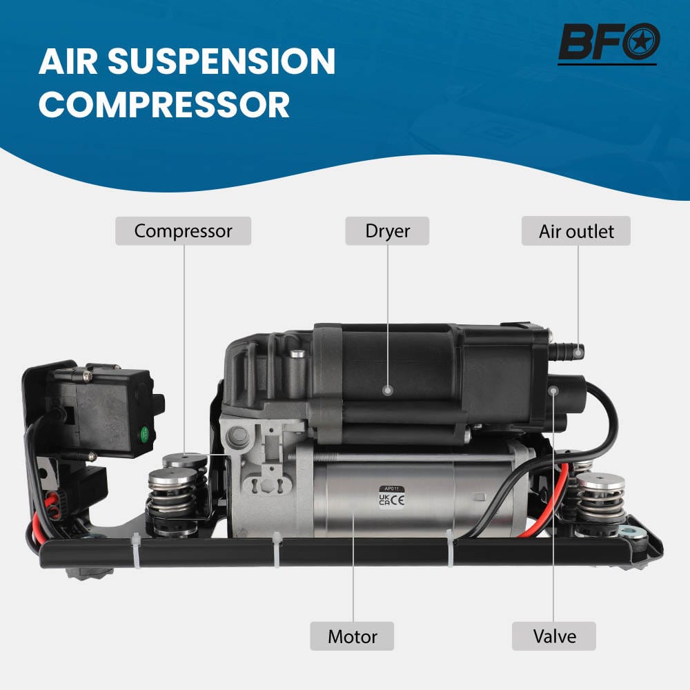 AIR COMPRESSOR & VALVE & Holder suitable for BMW 5 Series F07 F11 7 Series F01 37206789450