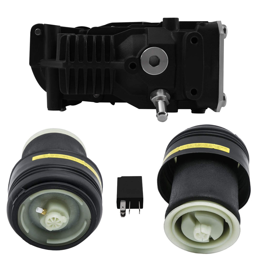 2x Air Suspension Spring Air Spring + Compressor suitable for BMW X5 E70 X6 E71