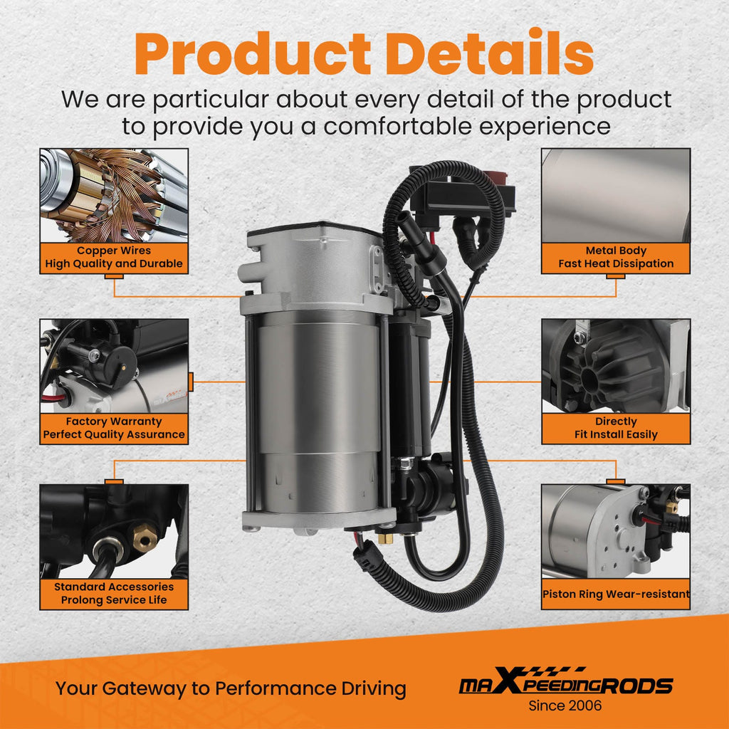 Air Suspension Compressor Pump suitable for Bentley Continental GT suitable for VW Phaeton 3D0616005M