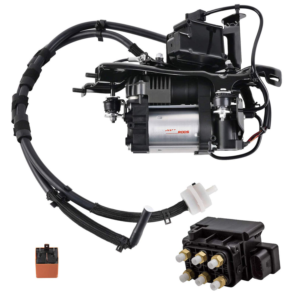 Air Suspension Compressor + Bracket + Valve suitable for Jeep Grand Cherokee 68232648AA