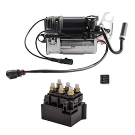 Air Suspension Compressor Pump suitable for Audi Q7 4L 2006-2015 4L0698007 with Relay