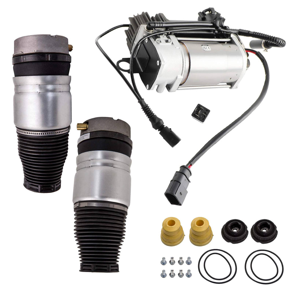 Air Suspension Compressor Pump suitable for Audi Q7 4L 2006-2015 4L0698007 with Bracket