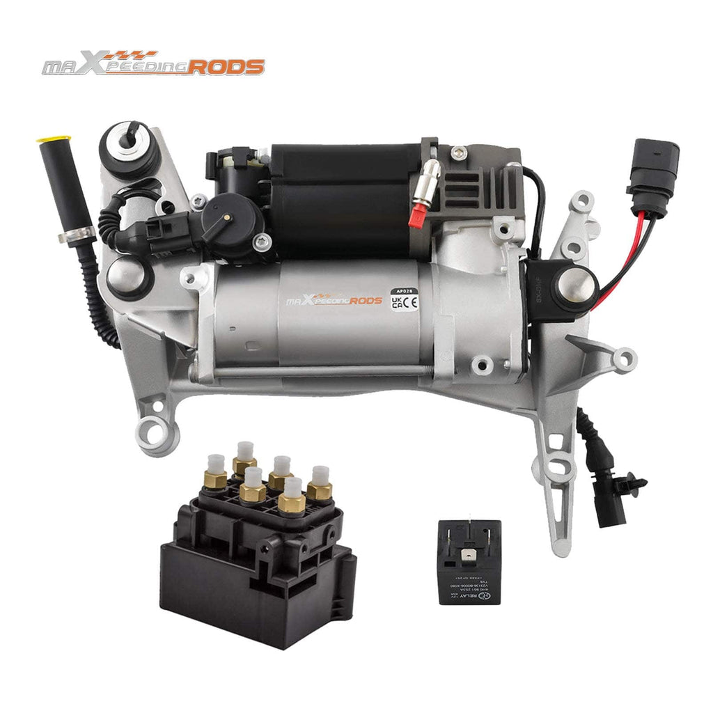 Air Suspension Compressor with Holder + Valve Block suitable for VW Touareg 7L 7L0616007