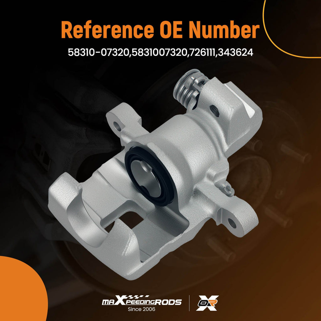 Brake Caliper Rear Left suitable for Kia Picanto 1.0 1.1 04-11 58310-07320 343624 224mm