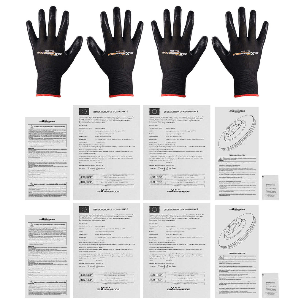Remschijven remblokken Set geschikt voor VW Golf V 1K1, Golf VI 5K1 Cabrio 517 Jetta 162
