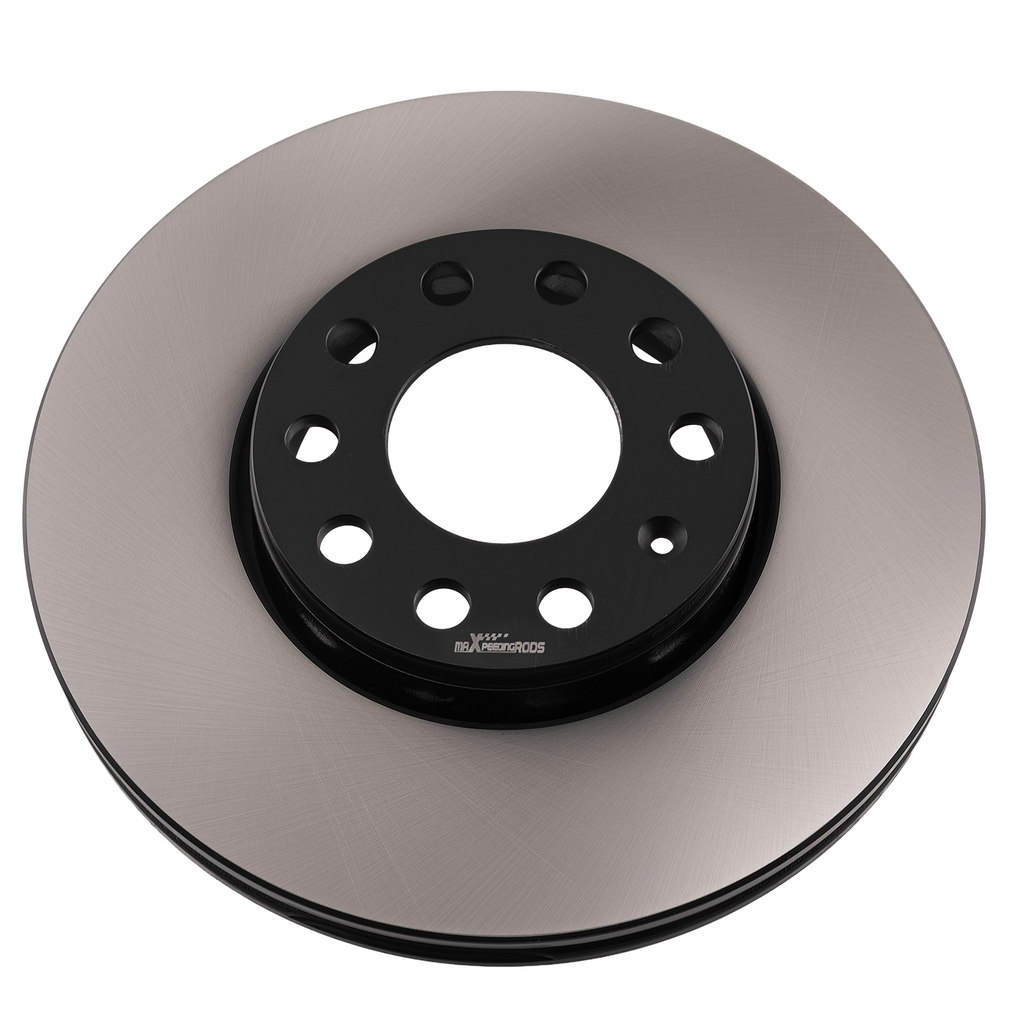 2 Brake Discs suitable for Audi 100 A4 A6 suitable for Skoda Superb 1990-2013 Black