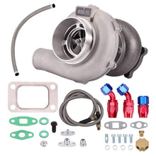 Load image into Gallery viewer, Universal Turbo with Oil Lines for GT30 GT3076 T3 AR .60 for GT3037 500 HP new