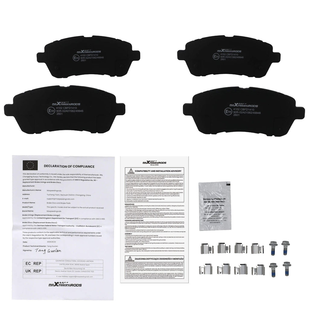 Remblokken achter geschikt voor Audi A1 8x A3 8P, Seat Altea Leon, Skoda Octavia 2004-2013