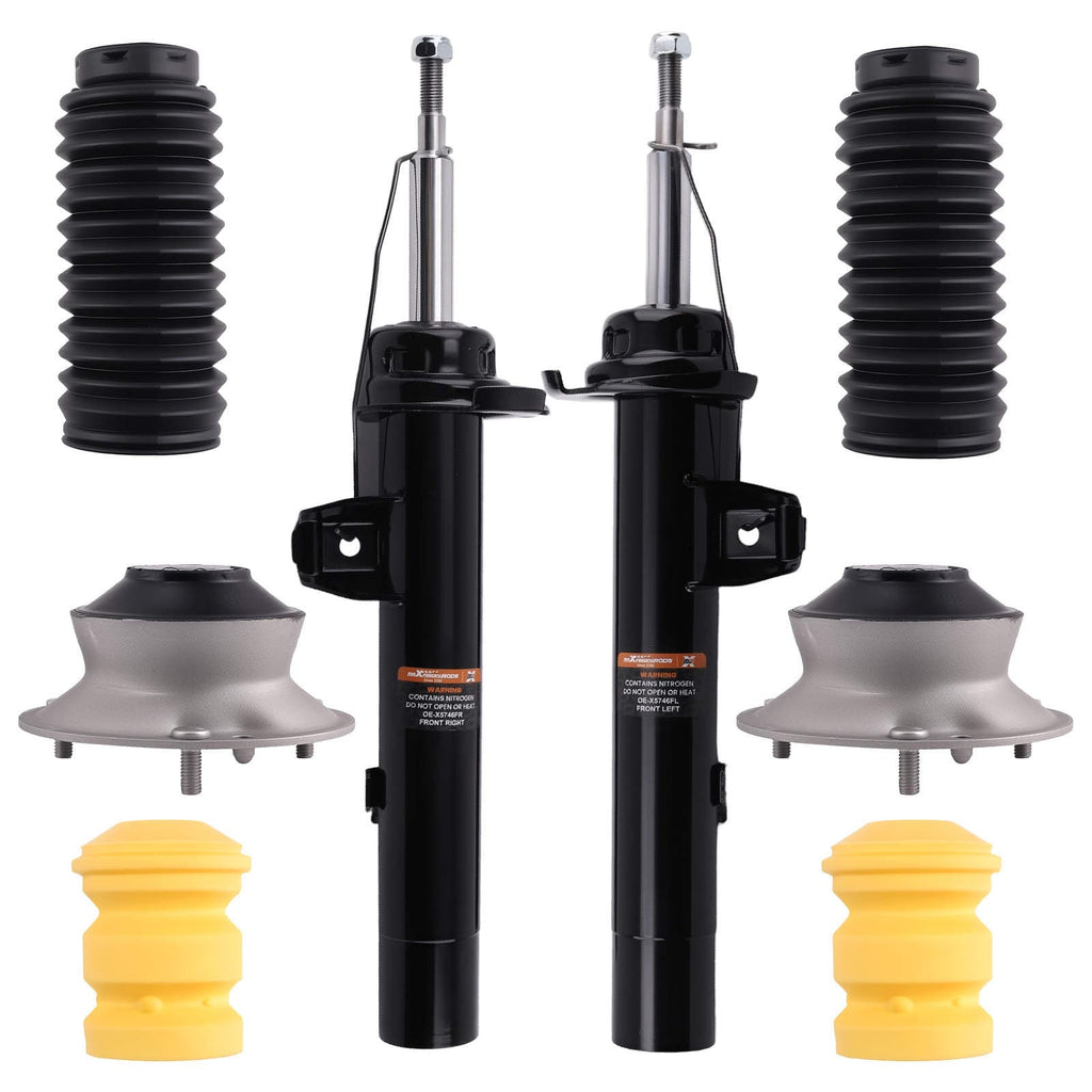 6x SUSPENSION ARM + 2x FRONT SHOCK ABSORBERS LH+RH suitable for BMW 128I 135I 2008-2013