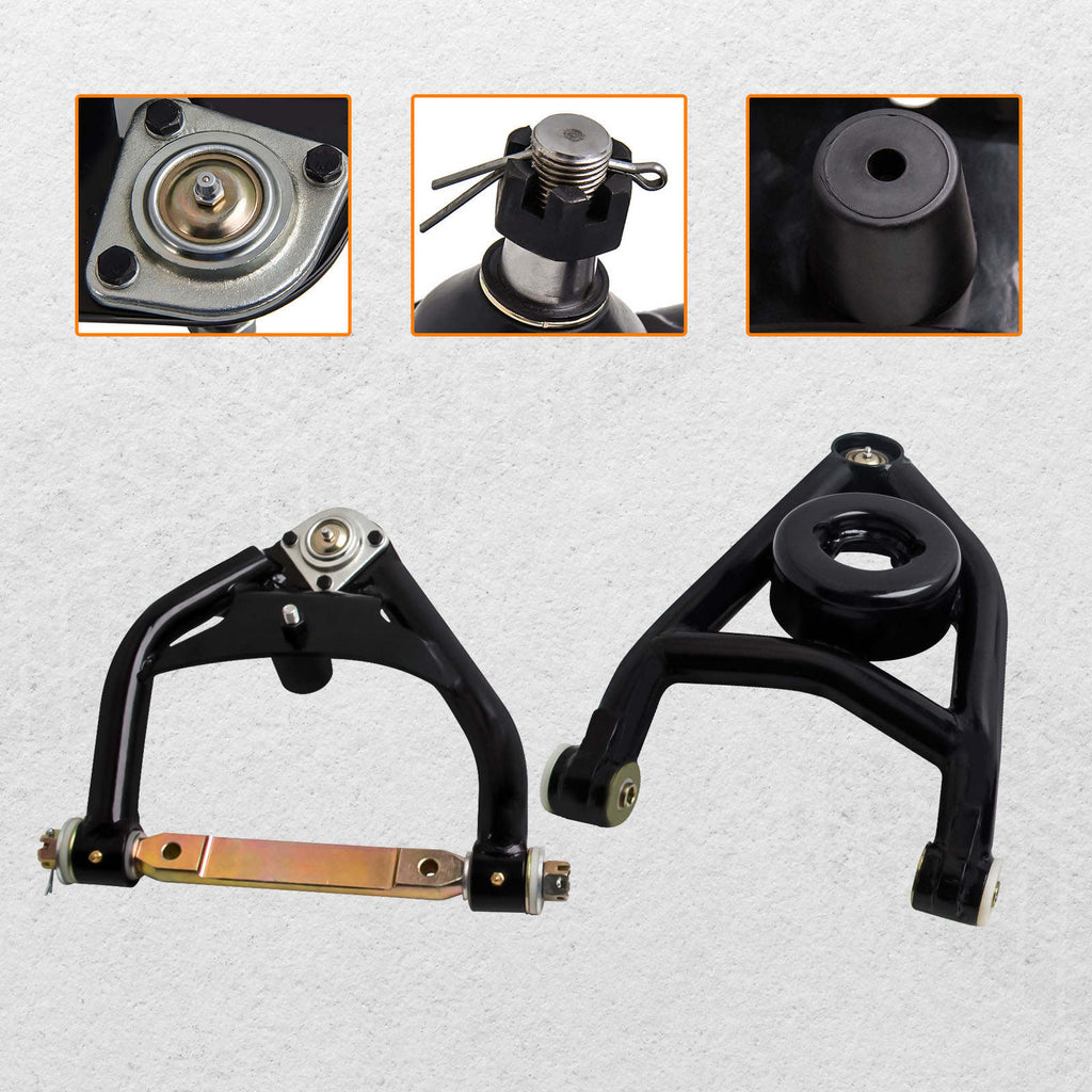 Fits 64-72 Chevy Chevelle A Body Heavy Duty Tubular Upper Lower Control Arms Suspension Arms