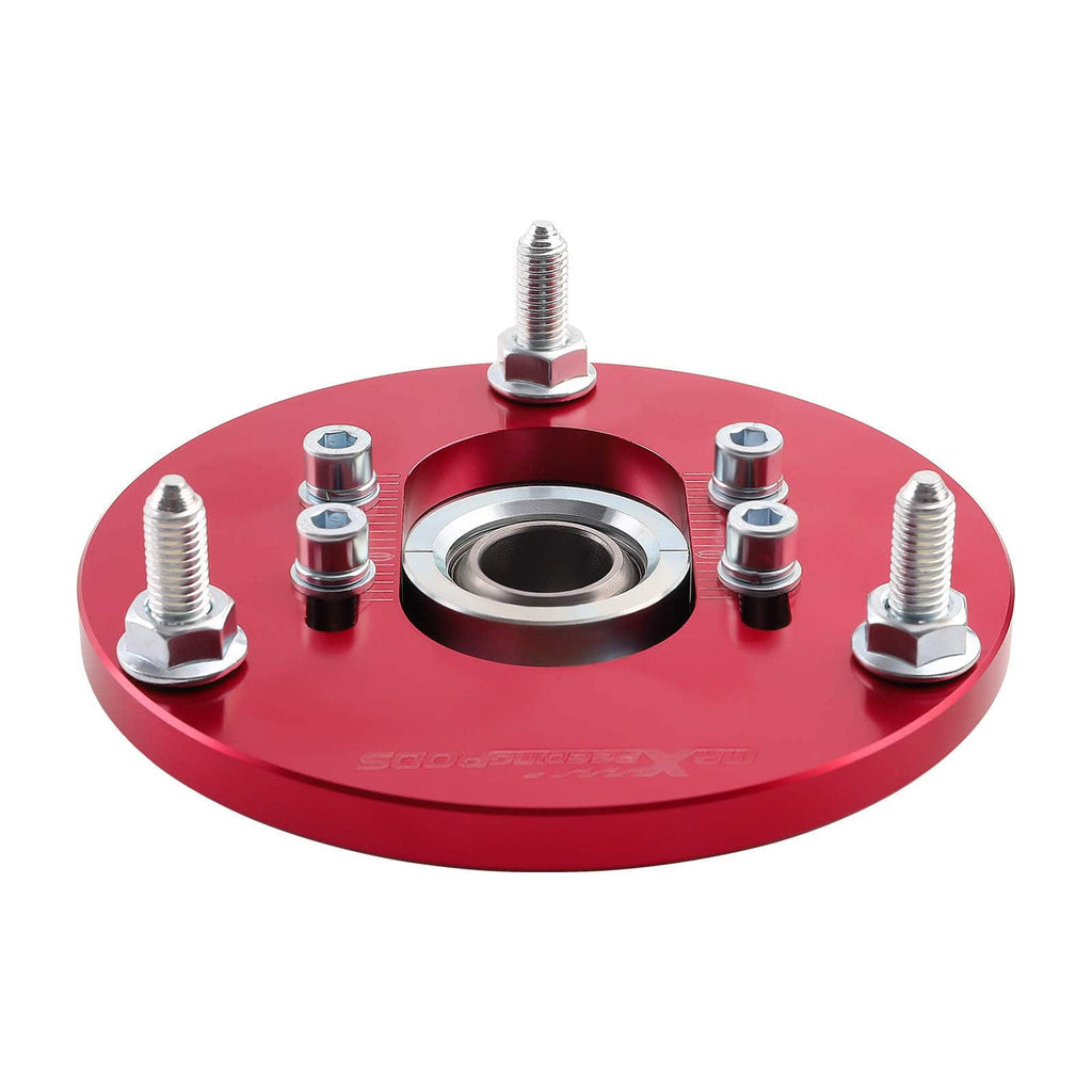 6 Pieces Adjustable Control Arms + Camber Plates + Control Arm Bushings suitable for BMW E46