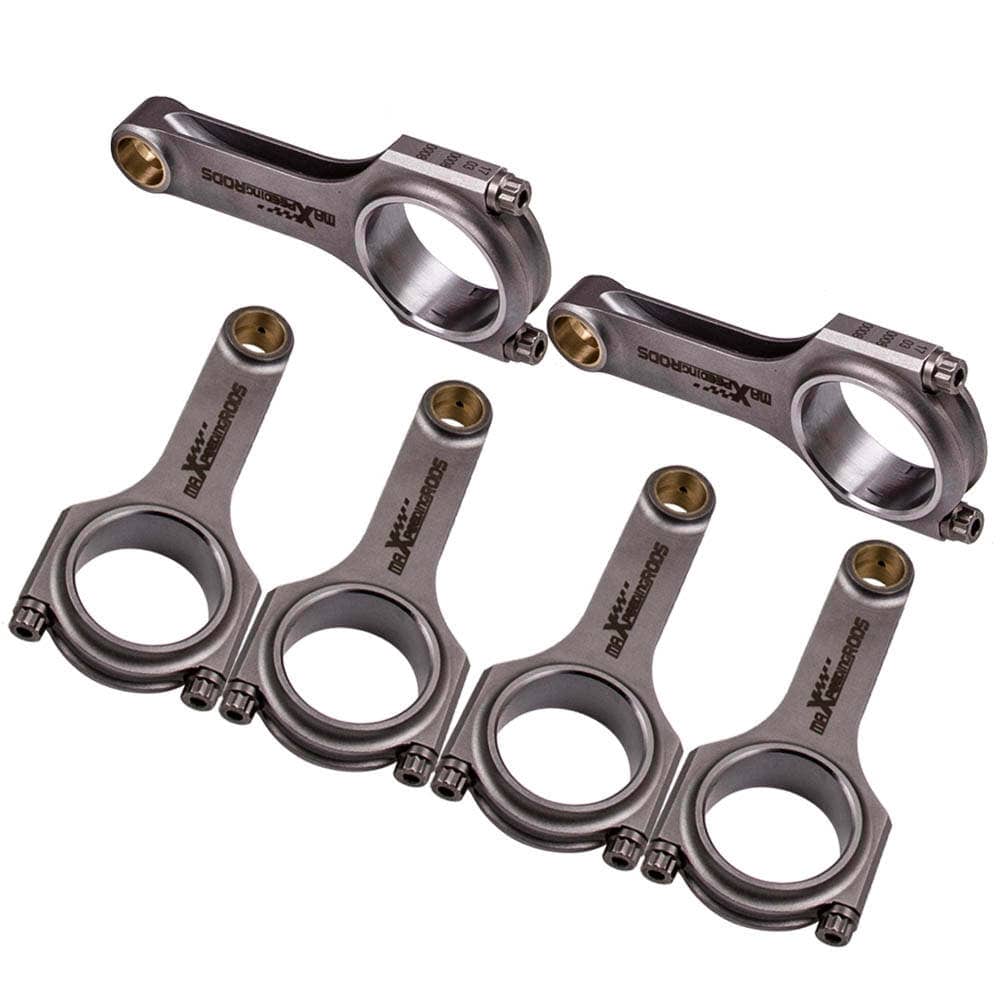 6 pcs Racing EN24 4340 Connecting Rods for BMW E36 E46 328i 325i M52B28