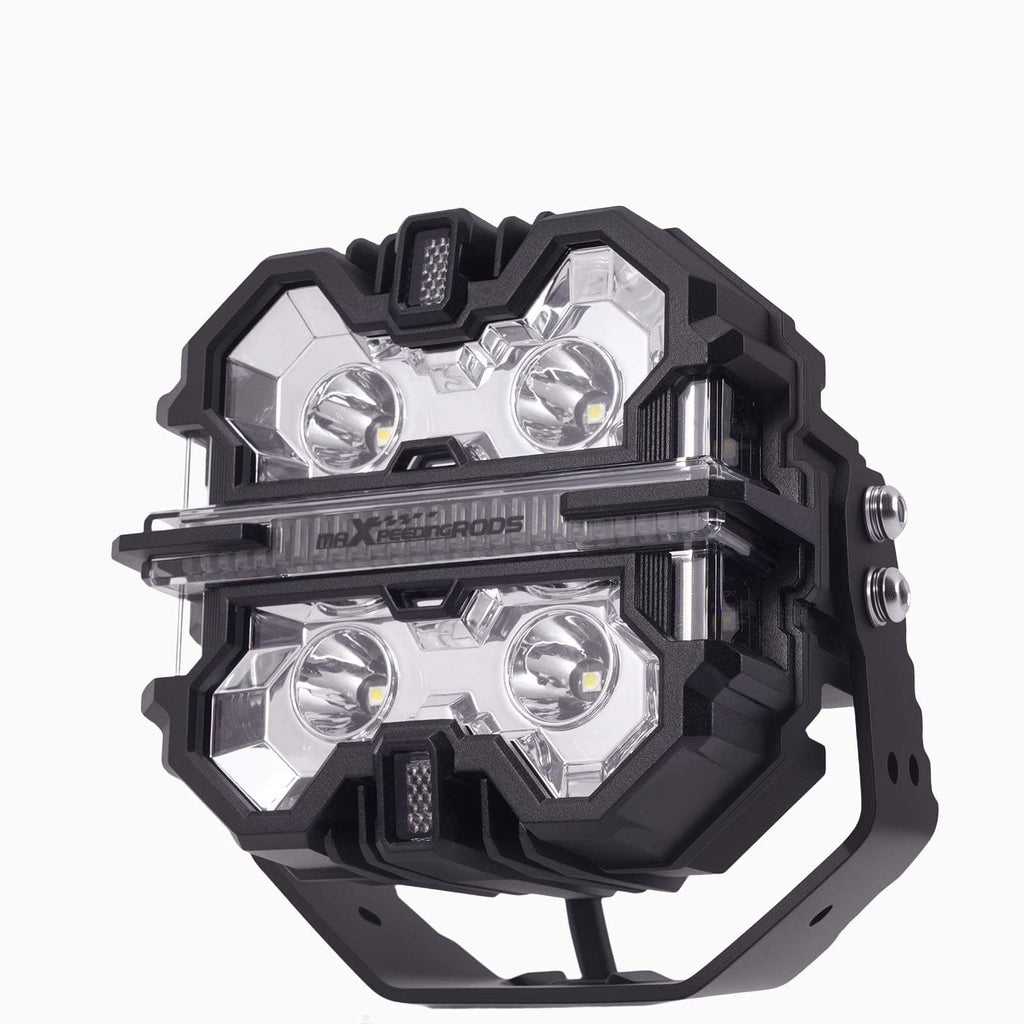 LED high beam lights set 3.5 inch round 160W 19200LM DRL dual side light 270 degree IP68 9-32V Crosshair for off-road and ATV