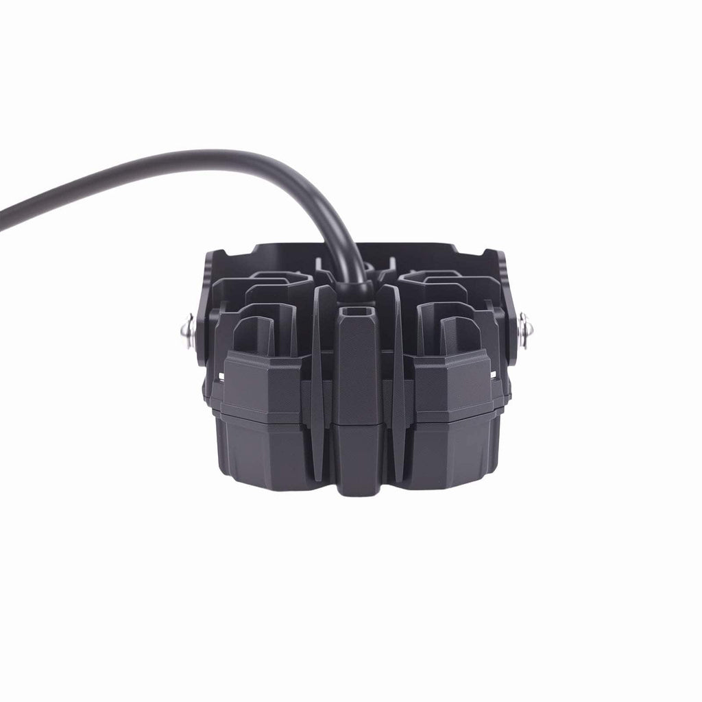 LED auxiliary lights set 3.5 inch square 160W 19200LM DRL spot beam side shooters 270 degree IP68 9-32V for off-road and tractor