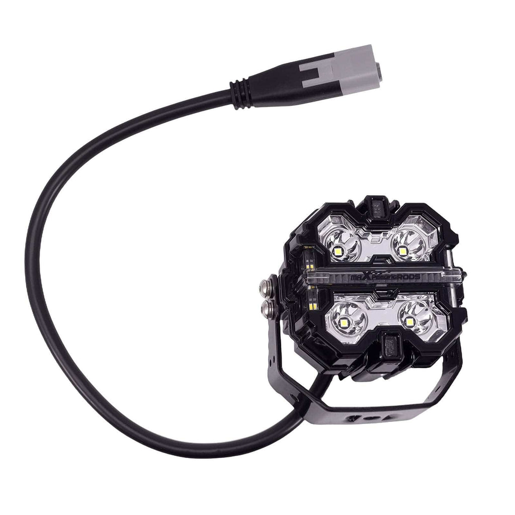LED auxiliary lights set 3.5 inch square black 160W DRL spot 270 degree IP68 9-32V 6000K Crosshair for off-road and truck