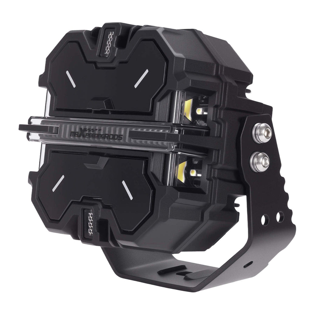 Quad LED Headlight DRL Daytime Running Light 6000K for Truck Offroad Aluminum IP68
