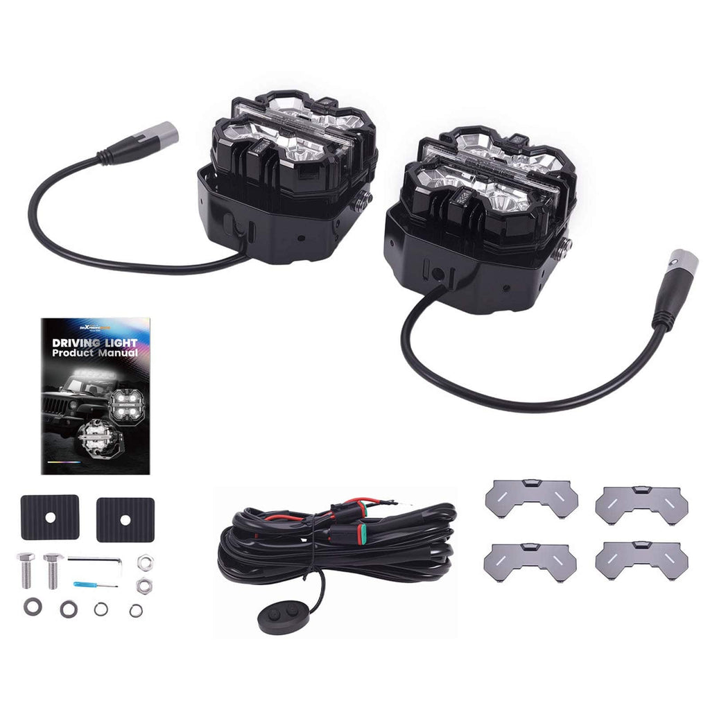 178W LED Headlight Work Light 5 IP68 Spot Beam Driving Lights White 6000K