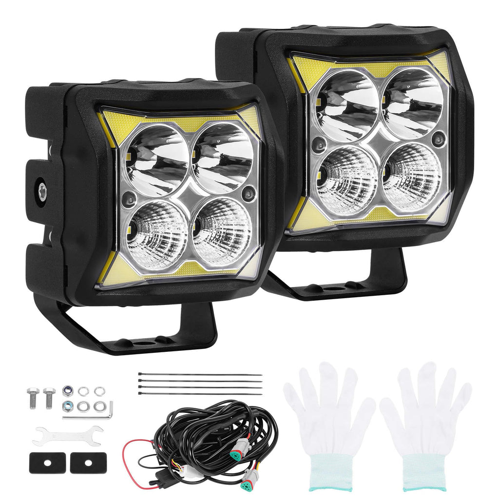 110W LED Arbeitsscheinwerfer 11040LM 4 Spot Flood IP68 for Offroad ATV hoes